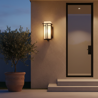 Velaro | IP65 Waterproof Outdoor Wall Lamp, Retro Industrial Iron Glass Sconce Outdoor Lighting