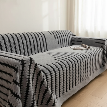 Heritage Plush Tufted Couch Cover - Vintage Sofa Protector with Non-Slip Backing Sofa Cover