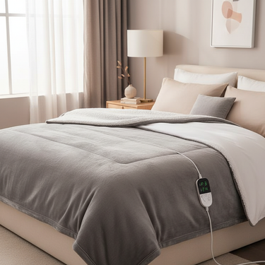 CozyFleece - Electric Heated Throw Blanket with 6 Temperature Settings Blanket
