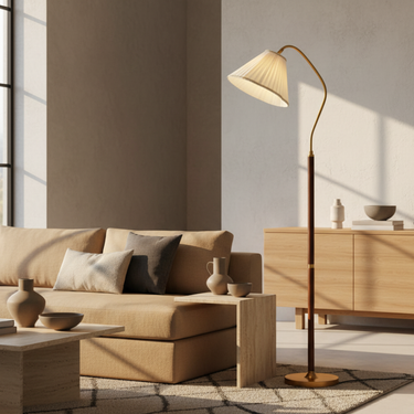 Katsura | Traditional Japanese Vintage Solid Wood Floor Lamp for Living Room Floor Lamps