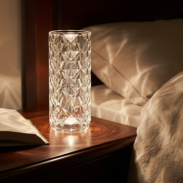 CrystalGlow | Dynamic Touch Control Cordless Table Lamp with Color Options Lamps