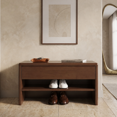 Modern Minimalist Shoe Storage Cabinet with Large Drawer for Entryway Shoe Storage