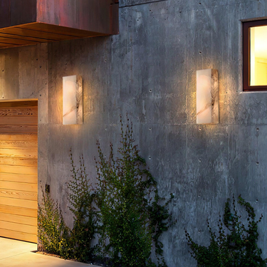 Modern LED Outdoor Wall Light - Natural Stone Waterproof Design Wall Lights