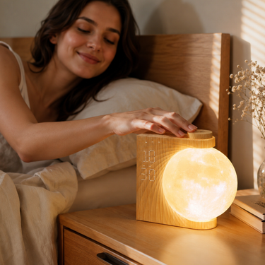 Restora Sunrise Alarm Clock - Gradual Light Wake Up Light & Nightstand Lamp