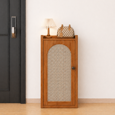 Japanese Style Shoe Storage Cabinet - 6/7/8-Tier Bamboo Organizer Shoe Storage