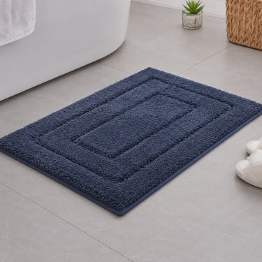 CloudStep Non-Slip Microfiber Bath Mat | Ultra-Absorbent Bathroom Rug for Modern Decor