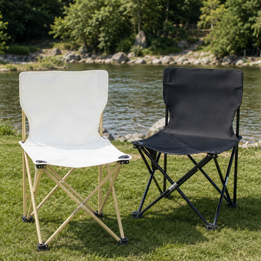 Scandinavian Folding Outdoor Chair - Durable Oxford Fabric & Steel Frame for Outdoor Use