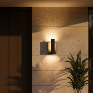 Architex | Modern Minimalist Outdoor Wall Sconce Light for Exterior Illumination Outdoor Lighting