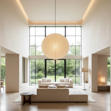Akari Round Pendant Lamp - Elegant Hanging Lights with Ambient Lighting Pendant Lights
