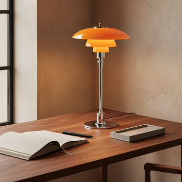 Scandinavian Style Glass Table Lamp - Minimalist LED Bedside & Desk Lighting Table Lamp