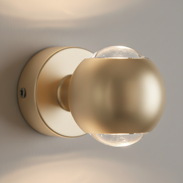 Sphere Shaped LED Up & Down Wall Light, 180° Rotatable | Minimalist Modern Design Lighting