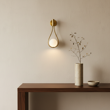 Elegant Pearl Wall Sconce - Modern Teardrop Design for Bathroom and Living Room Wall Light