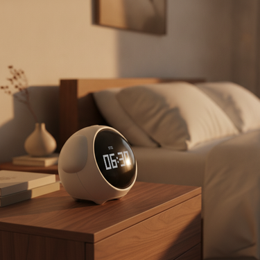 Orlo Alarm Clock - Digital LED Wake Up Light with Voice Control