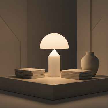 Luminara | Elegant Geometric Table Lamp for Living Room or Bedroom Lighting