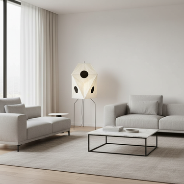 Akari Sculptural Washi Floor Lamp – Soft Ambient Japanese Light Lighting