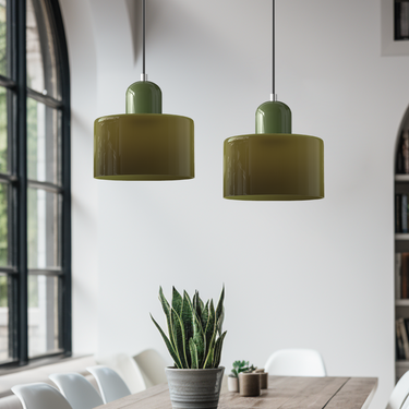 Bauhaus Glass Pendant Light - Modern Kitchen Pendant Lighting Fixture Lighting