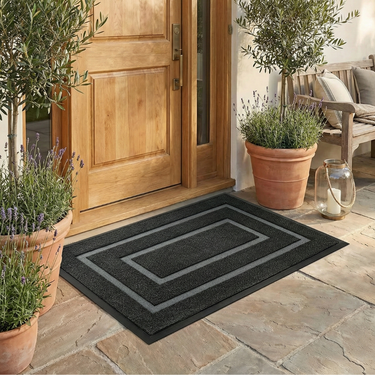 TerraMat - Non-Slip Curved Thread Outdoor Doormat for Entryways & Patios Door Mats
