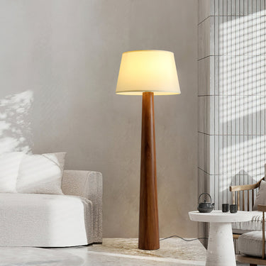 Malva Wood Floor Lamp with Minimalist Design & Replaceable Bulb Lamps