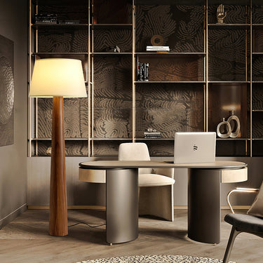 Malva Wood Floor Lamp with Minimalist Design & Replaceable Bulb Lamps