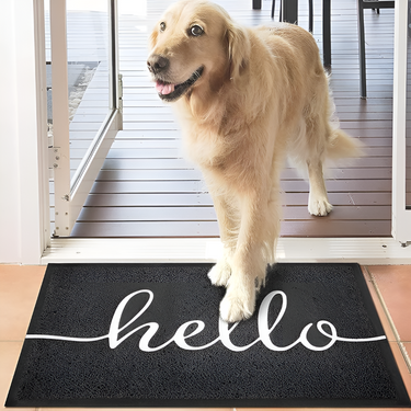 EntraLuxe - Durable Non-Slip Outdoor Welcome Mat with PVC Silk Loops for Entryway or Front Door Door Mats