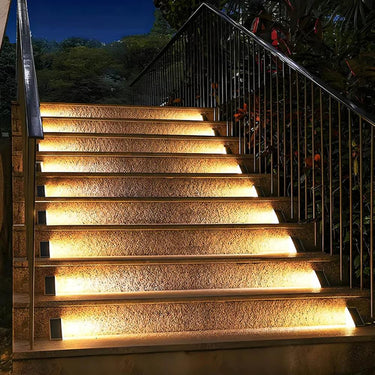 EcoBright Solar Stair Lights - Outdoor LED Stair Lights for Safety & Style Outdoor Lighting