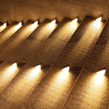 EcoBright Solar Stair Lights - Outdoor LED Stair Lights for Safety & Style Outdoor Lighting
