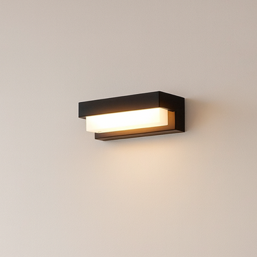Modern Outdoor Solar Wall Light Sconce with LED Illumination Outdoor Lighting