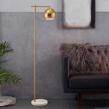 Elegant Gold Floor Lamp - Modern Standing Lamp for Living Room Floor Lamps