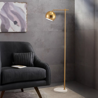 Elegant Gold Floor Lamp - Modern Standing Lamp for Living Room Floor Lamps