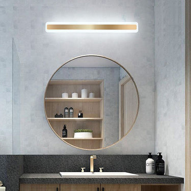 Elegant Bathroom Mirror Wall Light Fixture with Long Metal Vanity Light Bathroom Lighting