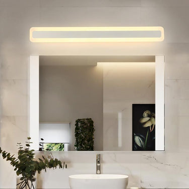 Elegant Bathroom Mirror Wall Light Fixture with Long Metal Vanity Light Bathroom Lighting