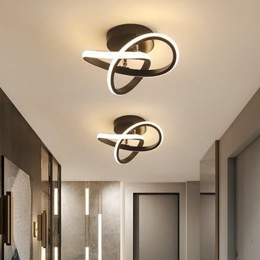 Elegant Metal Flush Mount Ceiling Light - Energy Efficient LED Design Ceiling Lights