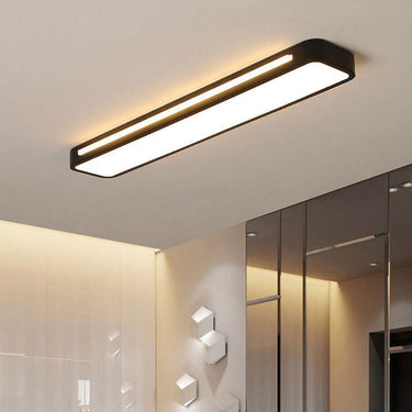 Elegant Nordic Minimalist Long LED Ceiling Light - Energy-Efficient Design Lighting