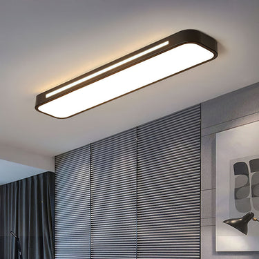 Elegant Nordic Minimalist Long LED Ceiling Light - Energy-Efficient Design Lighting