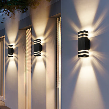 Elegant Outdoor Wall Light Sconce - Modern LED Lantern for Patios Outdoor Lighting