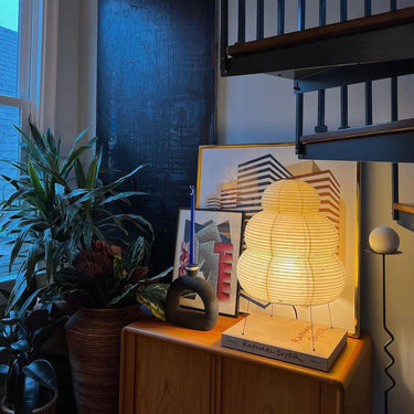 Elegant Round Table and Floor Lamp - Warm Glow Bedroom & Living Room Lighting Lamps
