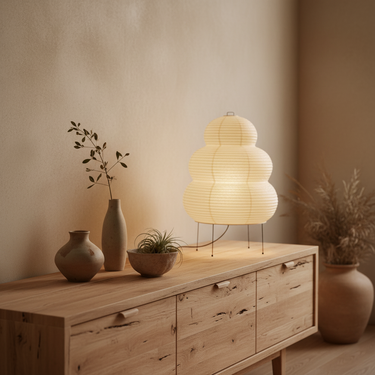 Elegant Round Table and Floor Lamp - Warm Glow Bedroom & Living Room Lighting Lamps