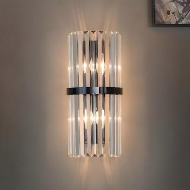 Elegant Stainless Steel Wall Sconce Light for Living Room or Bedroom Lighting