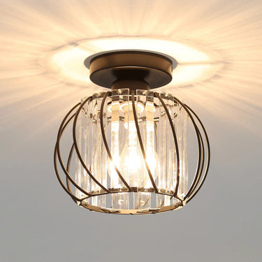 Elegant Flush Mount Ceiling Light with Glass Accents for Hallways Ceiling Lights