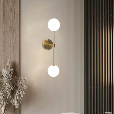 Minimalist Frosted Glass Wall Sconce Light - Modern Soft Illumination in Black or Gold Wall Lighting