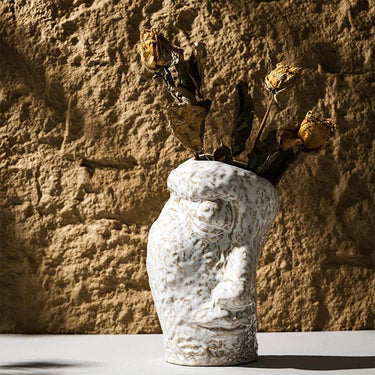 Modern Ceramic Face Vase – Unique Decorative Flower Vase for Floral Arrangements and Home Decor Vase