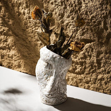Modern Ceramic Face Vase – Unique Decorative Flower Vase for Floral Arrangements and Home Decor Vase