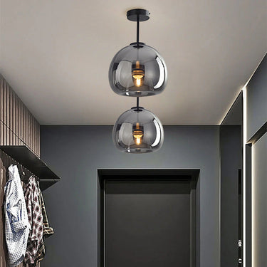 Modern Copper Flush Mount Ceiling Light Fixture for Hallway & Living Room Lighting