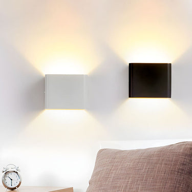 Modern Cube Shade Wall Light for Elegant Interiors Wall Lights
