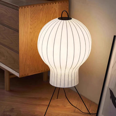 Modern Hot Air Balloon Floor Lamp - Silk Standing Lamp for Living Room Lamps