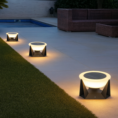 Modern Solar Garden Light - Adjustable Brightness Outdoor Landscape Lighting Outdoor Lighting