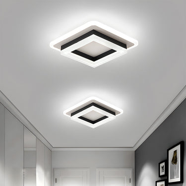 Modern Square Flush Mount Ceiling Light - Energy-Efficient LED Illumination Ceiling Lights
