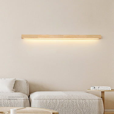 Modern Wooden LED Wall Light Japanese Minimalist Linear Sconce Wall Lights