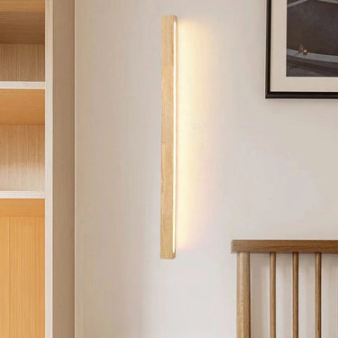 Modern Wooden LED Wall Light Japanese Minimalist Linear Sconce Wall Lights