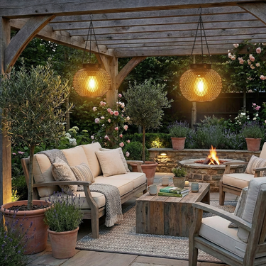Outdoor Solar Lanterns | Automatic Dusk Sensor Lighting for Patios and Gardens Outdoor Lighting
